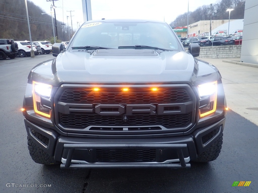 2018 F150 SVT Raptor SuperCrew 4x4 - Lead Foot / Raptor Black/Orange Accent photo #6
