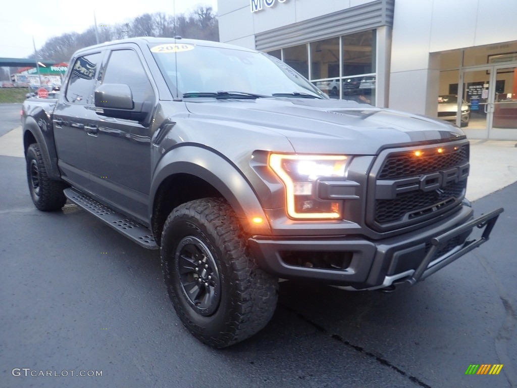 2018 F150 SVT Raptor SuperCrew 4x4 - Lead Foot / Raptor Black/Orange Accent photo #7