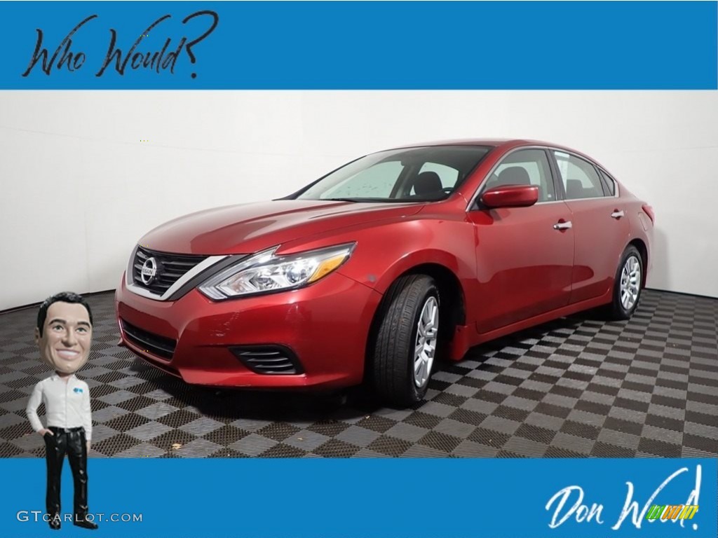 2016 Altima 2.5 S - Cayenne Red / Charcoal photo #1