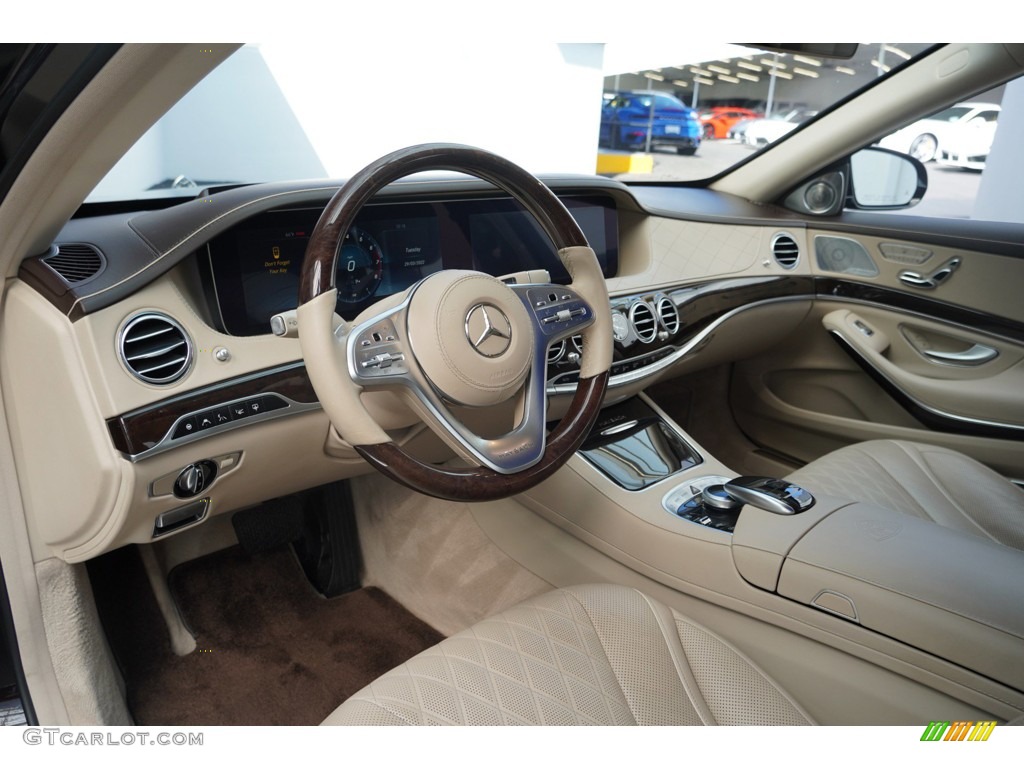 Silk Beige/Espresso Brown Interior 2019 Mercedes-Benz S Maybach S 650 Photo #145195563