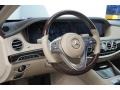 2019 Mercedes-Benz S Silk Beige/Espresso Brown Interior Steering Wheel Photo