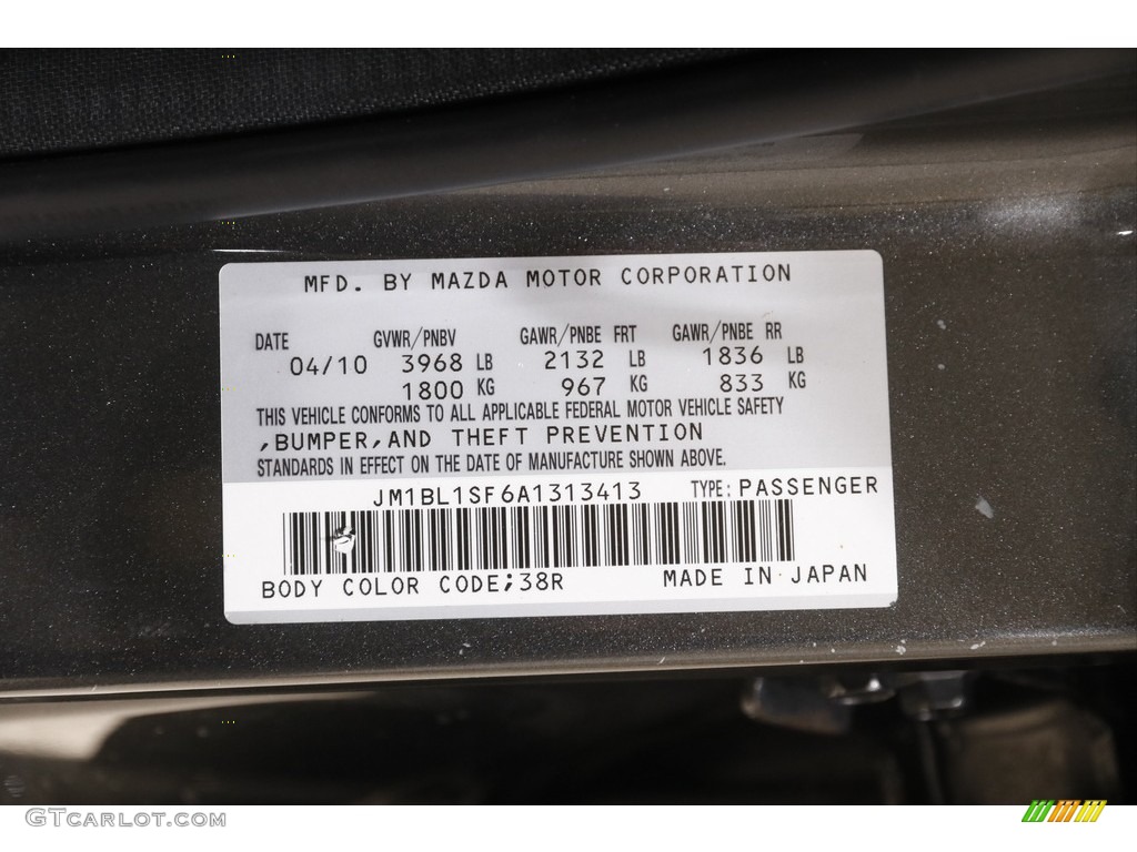 2010 MAZDA3 i Touring 4 Door - Graphite Mica / Black photo #22