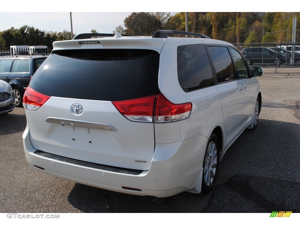 2012 Sienna Limited - Blizzard White Pearl / Bisque photo #5