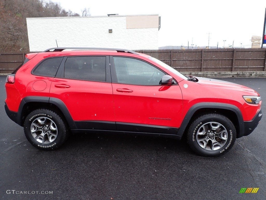 2019 Cherokee Trailhawk 4x4 - Firecracker Red / Black photo #7