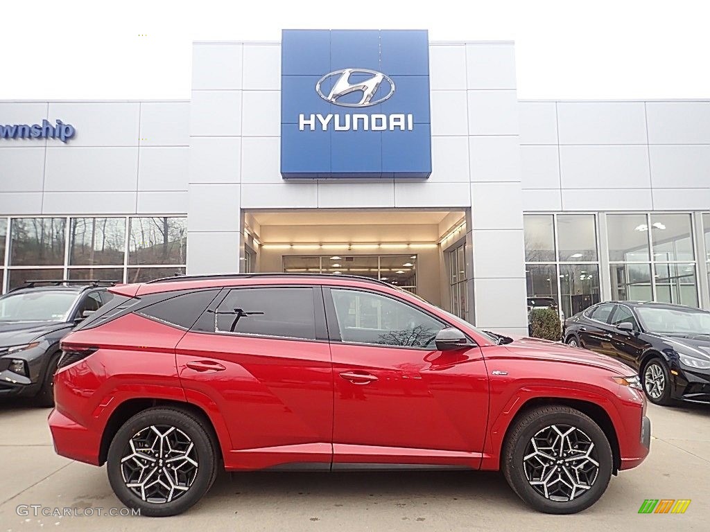 Red Crimson Metallic Hyundai Tucson