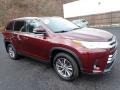 2019 Salsa Red Pearl Toyota Highlander XLE AWD  photo #8