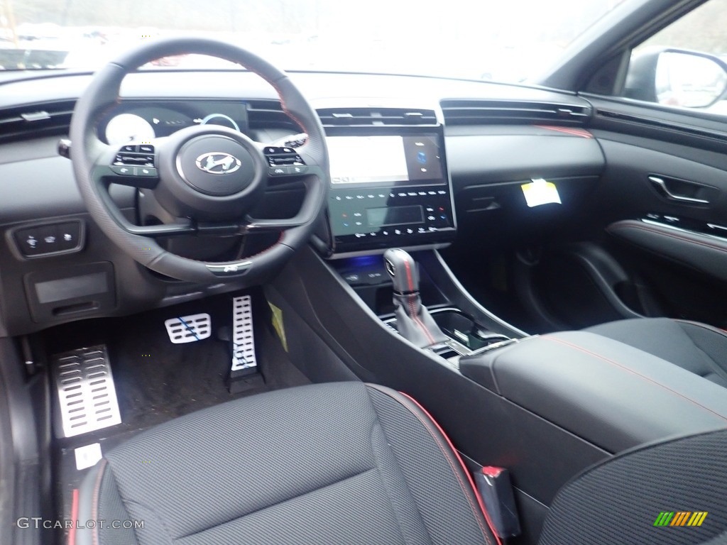 Black Interior 2023 Hyundai Tucson N-Line AWD Photo #145197949
