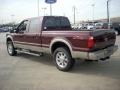 2009 Royal Red Metallic Ford F250 Super Duty King Ranch Crew Cab 4x4  photo #3