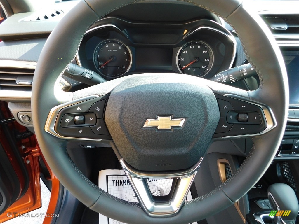 2023 Chevrolet TrailBlazer ACTIV AWD Jet Black Steering Wheel Photo #145198453