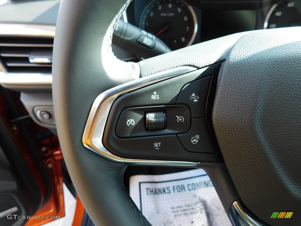 2023 Chevrolet TrailBlazer ACTIV AWD Jet Black Steering Wheel Photo #145198489