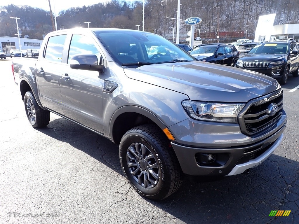 2021 Ranger Lariat SuperCrew 4x4 - Cactus Gray Metallic / Ebony photo #2