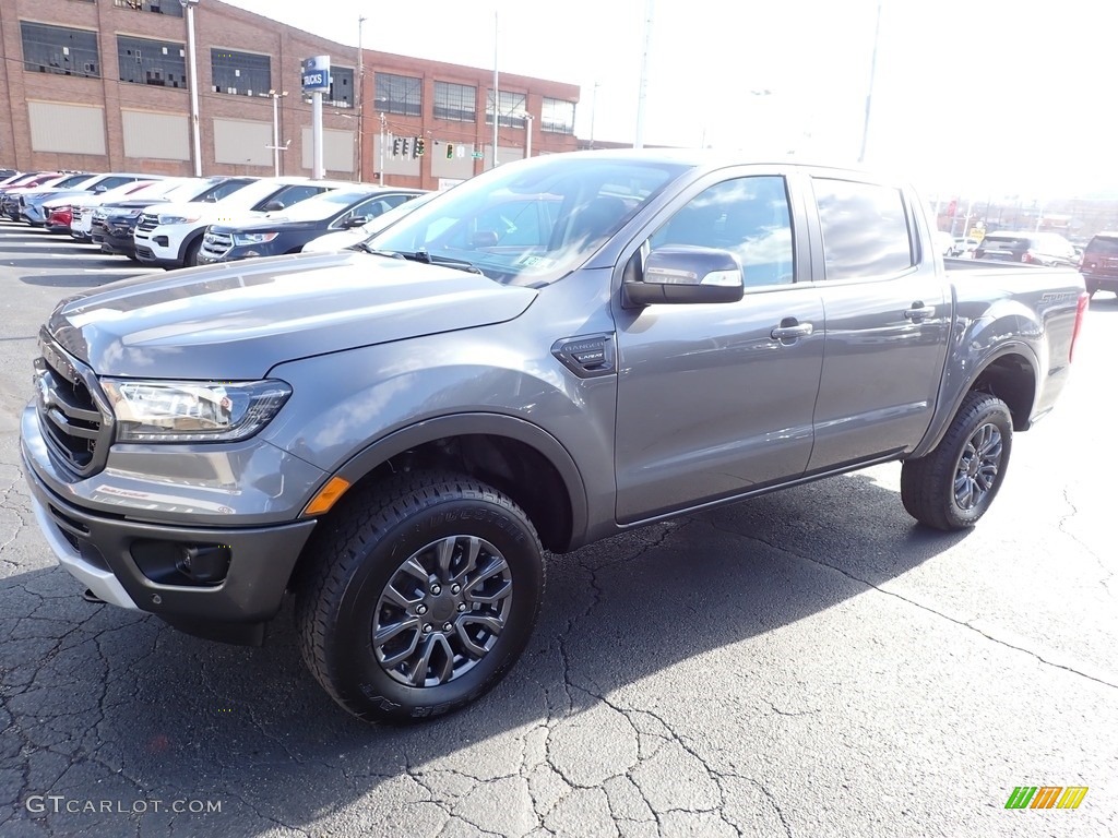 2021 Ranger Lariat SuperCrew 4x4 - Cactus Gray Metallic / Ebony photo #4