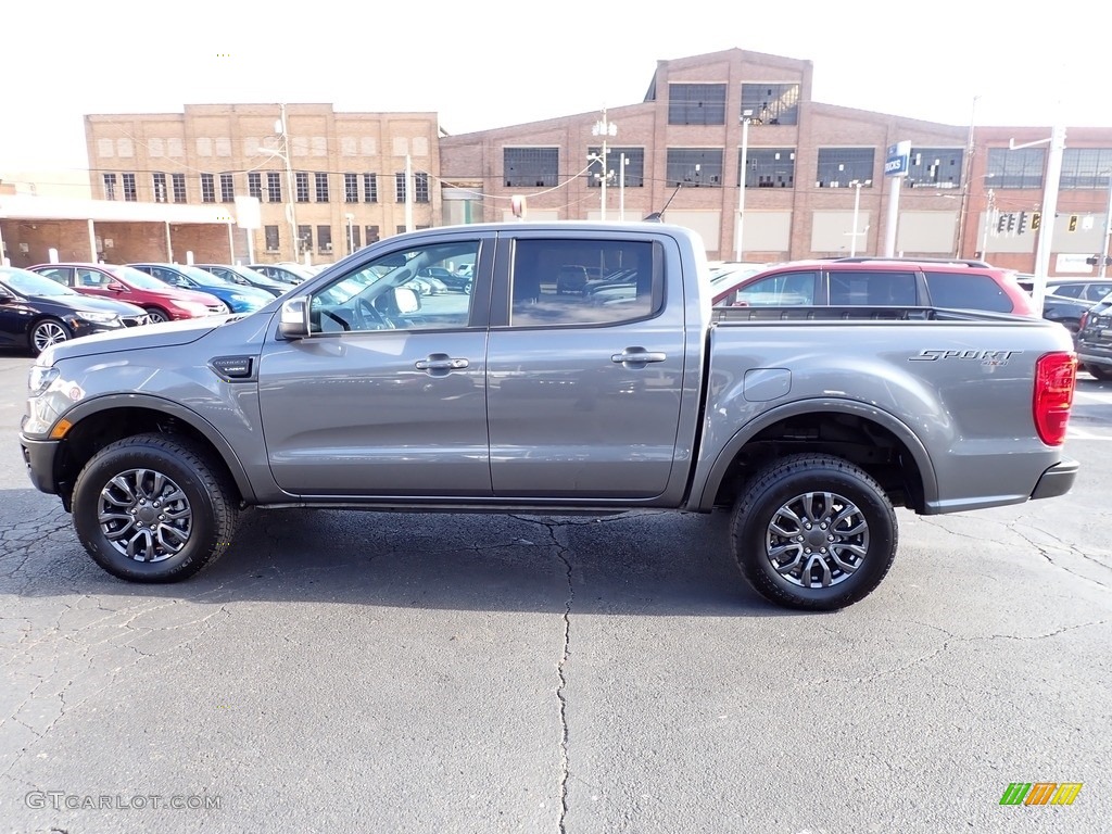 2021 Ranger Lariat SuperCrew 4x4 - Cactus Gray Metallic / Ebony photo #5