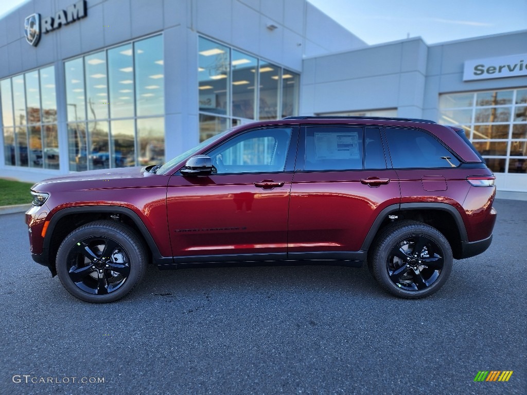 Velvet Red Pearl 2023 Jeep Grand Cherokee Limited 4x4 Exterior Photo #145201343