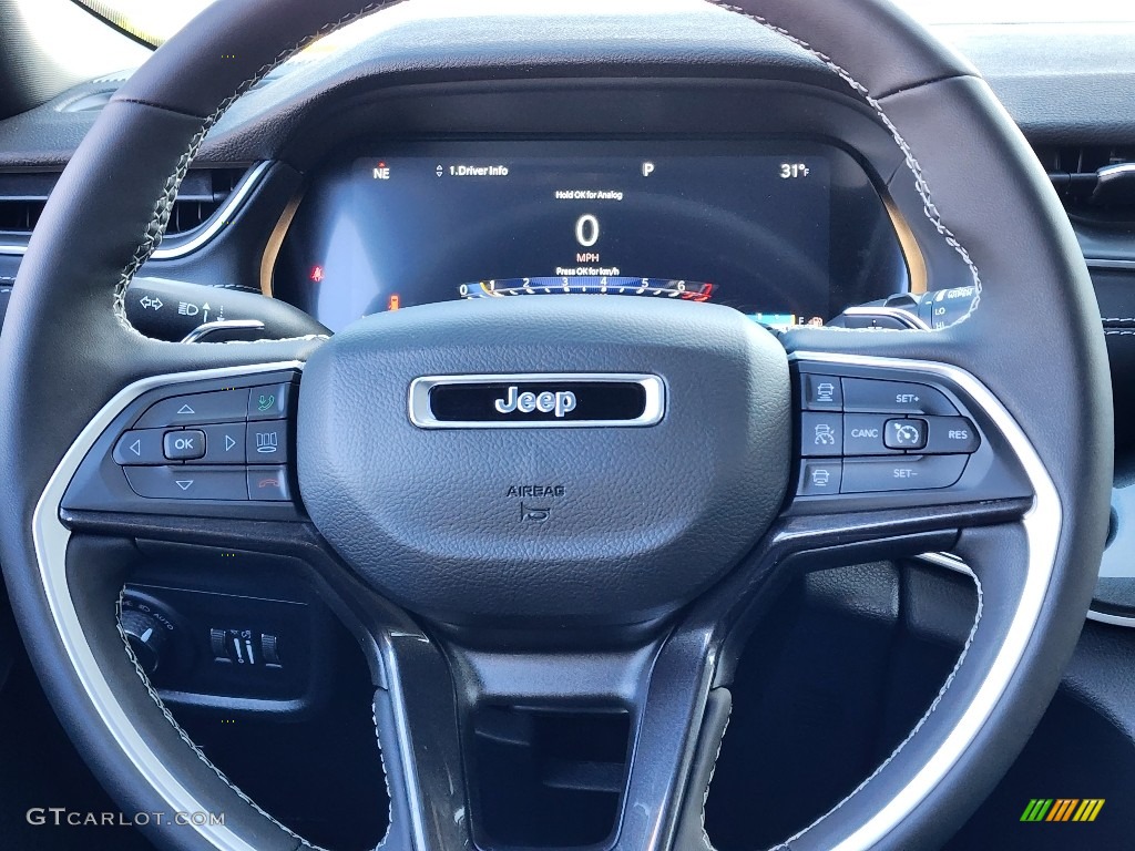 2023 Jeep Grand Cherokee Laredo 4x4 Global Black Steering Wheel Photo #145201709