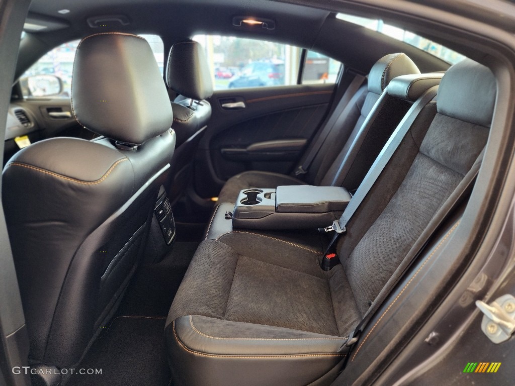 2022 Dodge Charger Scat Pack Widebody Hemi Orange Rear Seat Photo #145202204