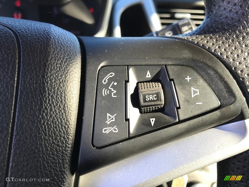 2017 Chevrolet Sonic LT Hatchback Jet Black/Dark Titanium Steering Wheel Photo #145202678