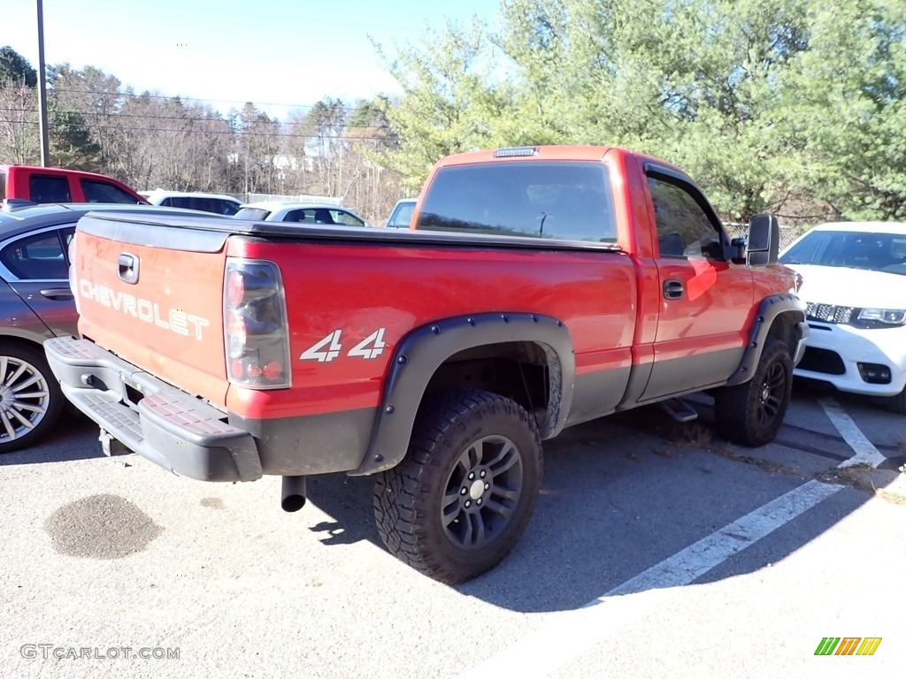 2006 Silverado 1500 Work Truck Regular Cab 4x4 - Victory Red / Dark Charcoal photo #3
