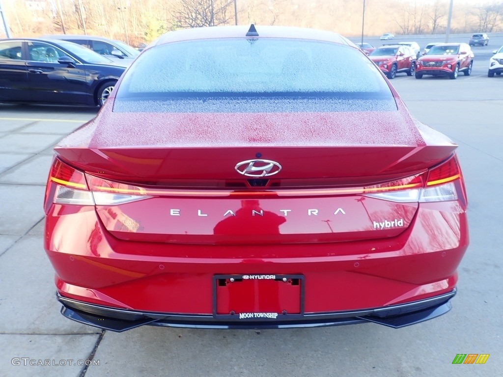 2023 Elantra Limited Hybrid - Scarlet Red Pearl / Medium Gray photo #3