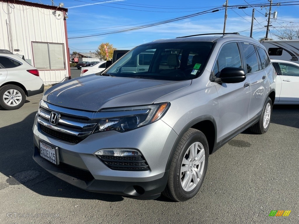 Lunar Silver Metallic 2018 Honda Pilot LX AWD Exterior Photo #145205786