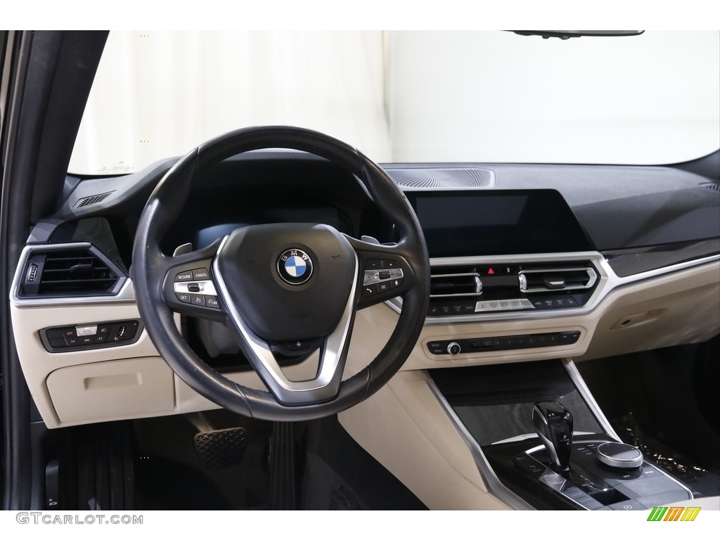 2019 BMW 3 Series 330i xDrive Sedan Canberra Beige Dashboard Photo #145208333