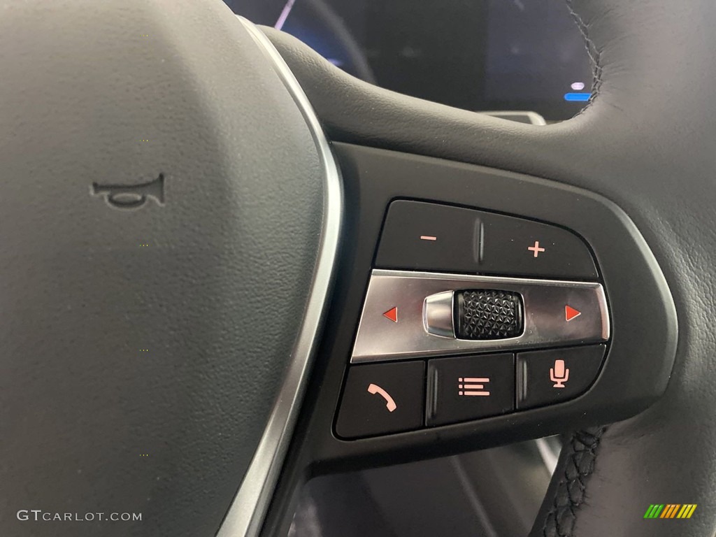 2023 BMW i4 Series eDrive40 Black Steering Wheel Photo #145210002