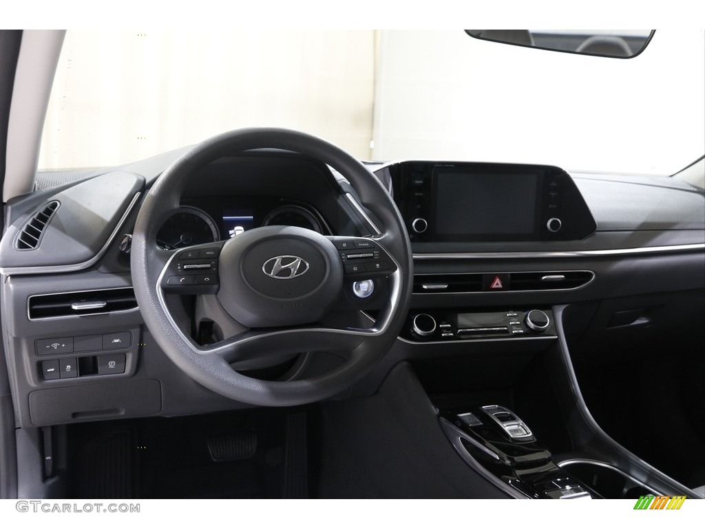 2021 Hyundai Sonata SEL Dark Gray Dashboard Photo #145210182