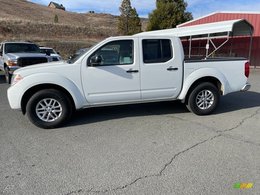 Glacier White 2016 Nissan Frontier SV Crew Cab Exterior Photo #145210206