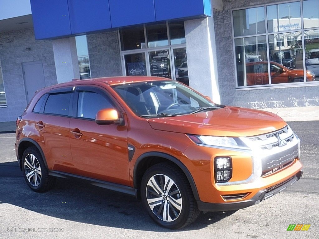 Sunshine Orange Metallic 2021 Mitsubishi Outlander Sport SE Exterior Photo #145210212