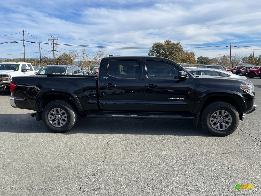 Midnight Black Metallic 2019 Toyota Tacoma SR5 Double Cab Exterior Photo #145210743
