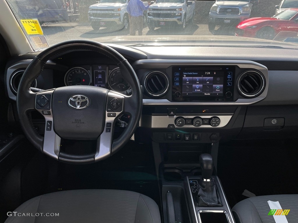 2019 Toyota Tacoma SR5 Double Cab Cement Gray Dashboard Photo #145210791