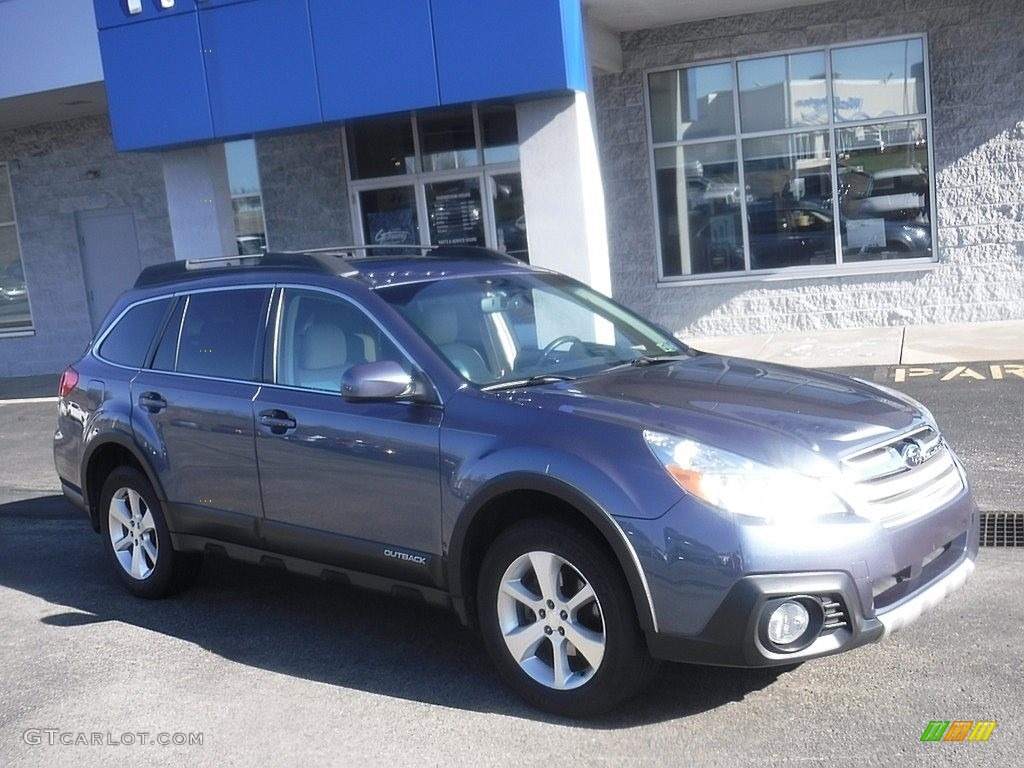 2013 Outback 2.5i Limited - Twilight Blue Metallic / Warm Ivory Leather photo #1