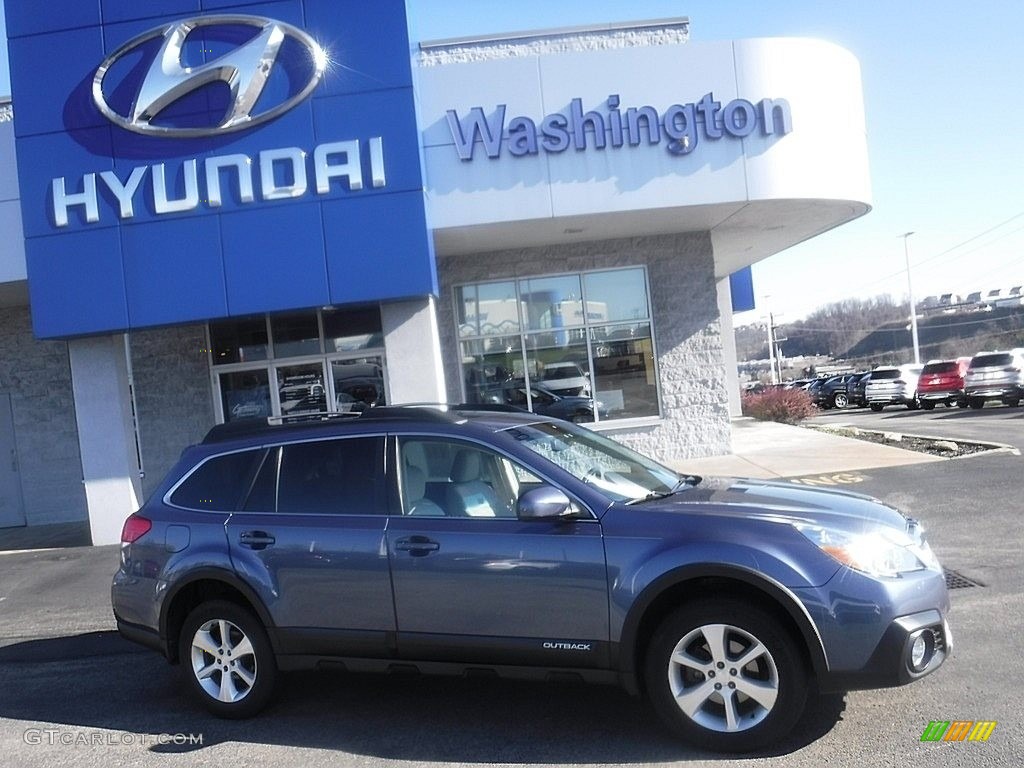 2013 Outback 2.5i Limited - Twilight Blue Metallic / Warm Ivory Leather photo #2