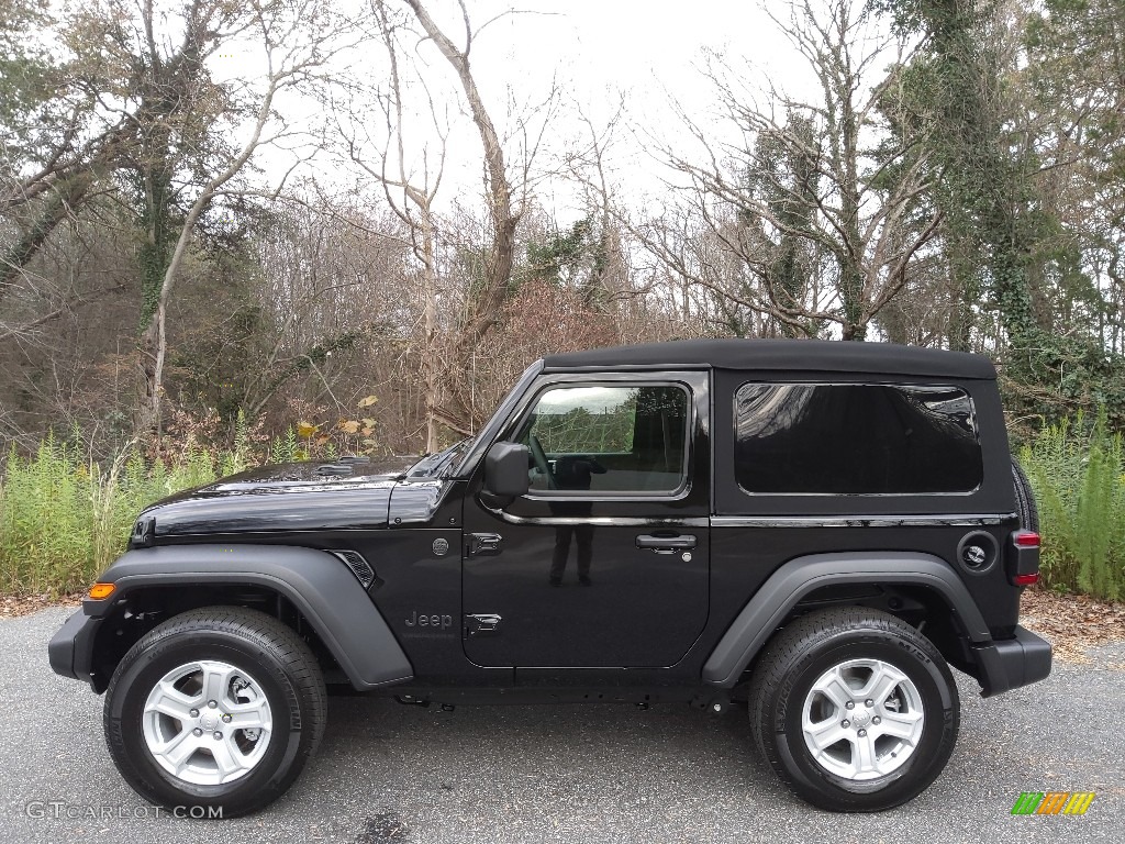 Black 2023 Jeep Wrangler Sport S 4x4 Exterior Photo #145212993