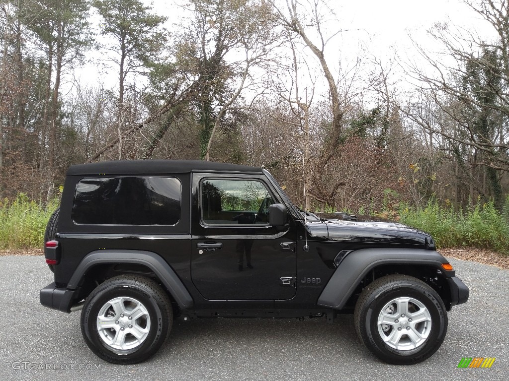 Black 2023 Jeep Wrangler Sport S 4x4 Exterior Photo #145213113