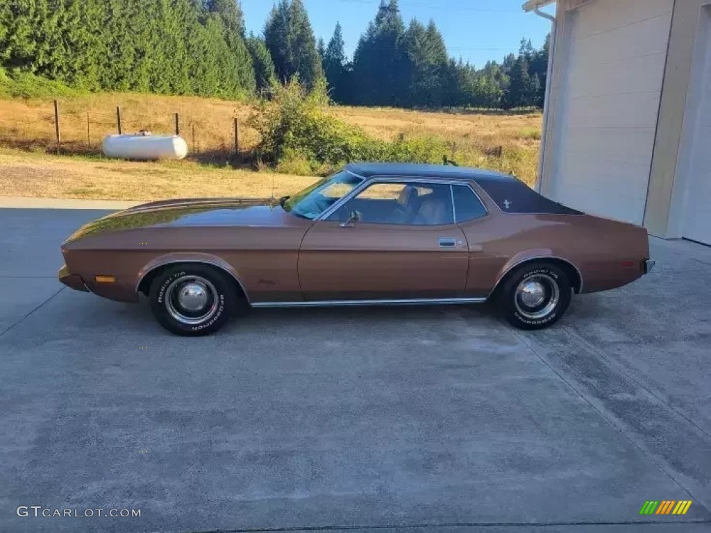 Medium Brown Metallic 1973 Ford Mustang Hardtop Exterior Photo #145213829