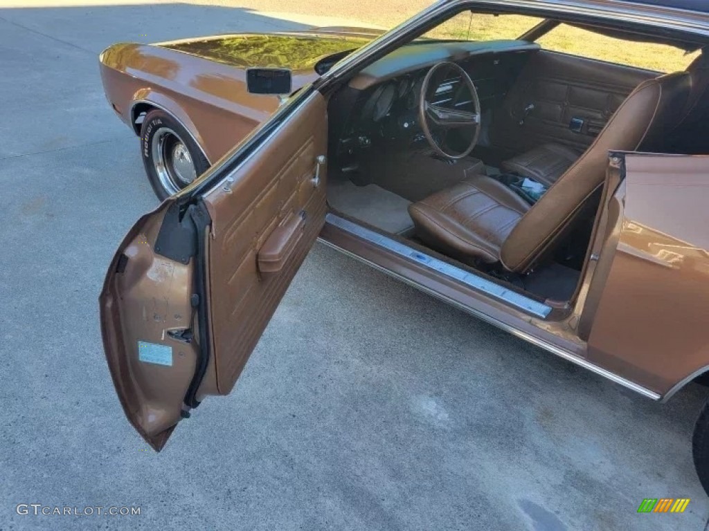 1973 Ford Mustang Hardtop Medium Ginger Door Panel Photo #145213881