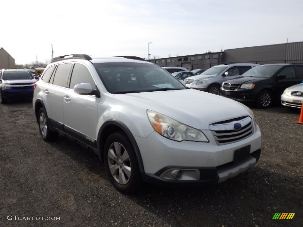 2011 Outback 2.5i Limited Wagon - Satin White Pearl / Warm Ivory photo #3