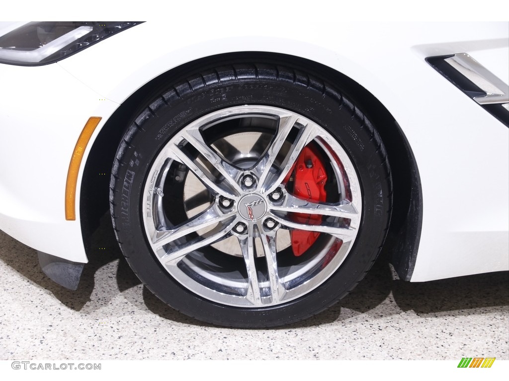 2016 Corvette Stingray Coupe - Arctic White / Kalahari photo #24