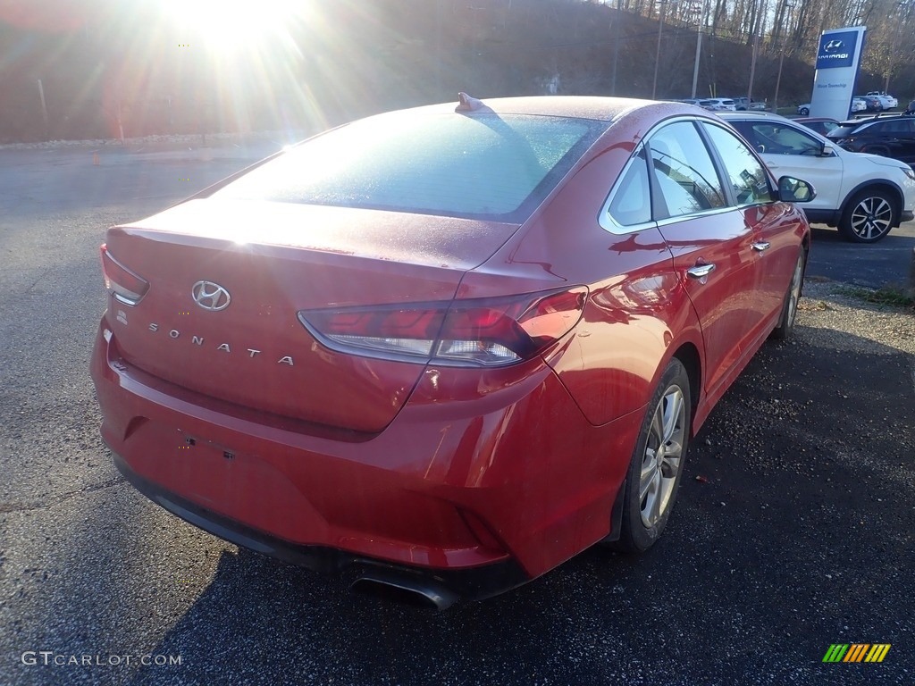 2019 Sonata SEL - Scarlet Red / Gray photo #4