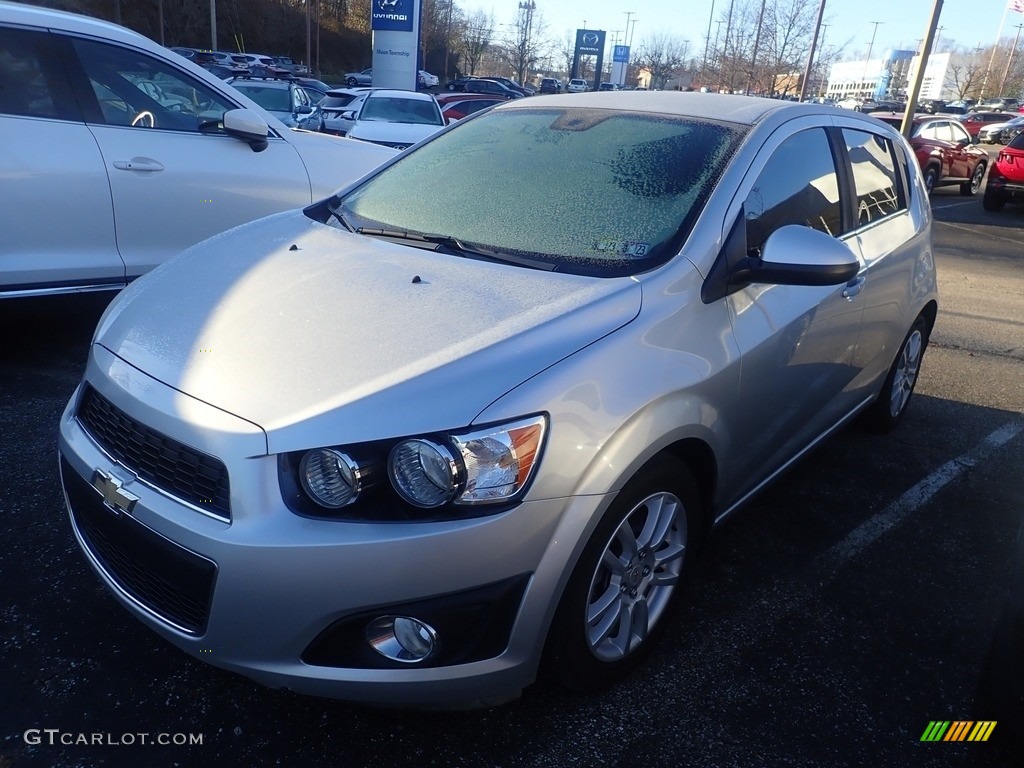 2012 Sonic LT Hatch - Silver Ice Metallic / Jet Black/Dark Titanium photo #1