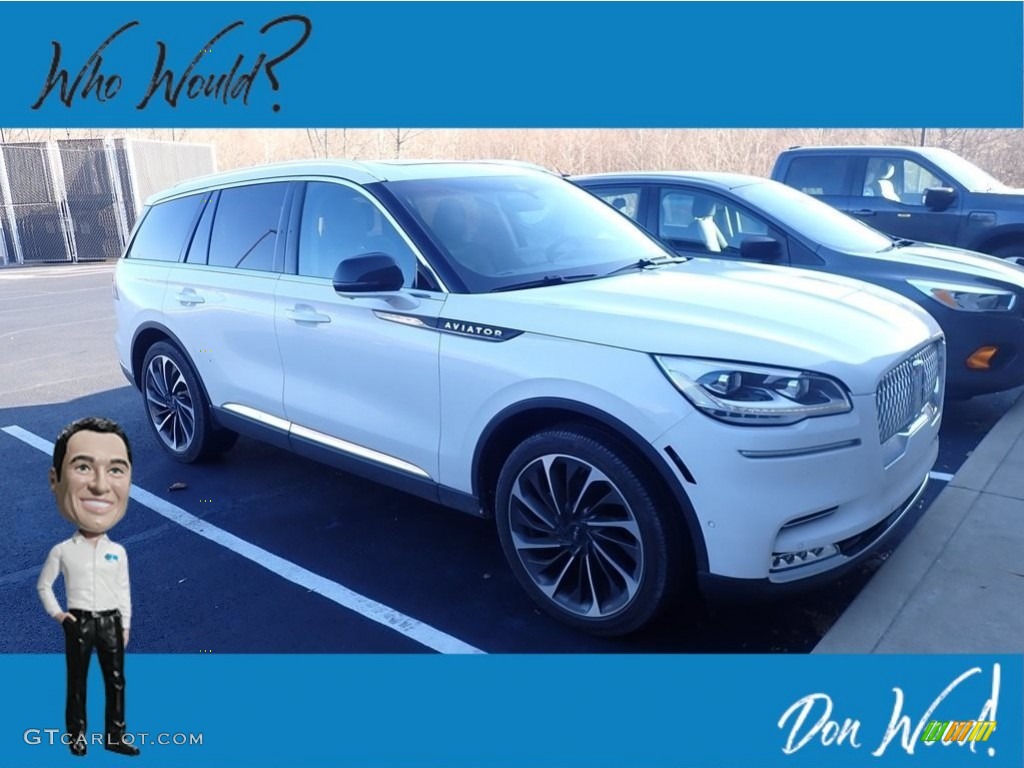 2021 Aviator Reserve AWD - Pristine White / Sandstone photo #1