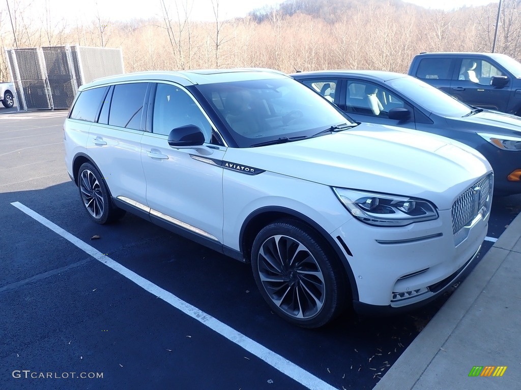 Pristine White 2021 Lincoln Aviator Reserve AWD Exterior Photo #145217099