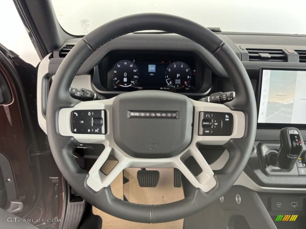 2023 Land Rover Defender 110 S Ebony Steering Wheel Photo #145218032