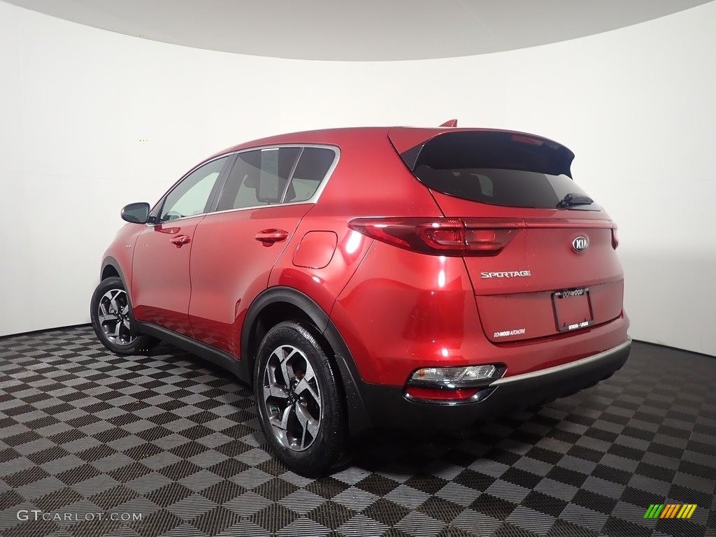 2020 Sportage LX AWD - Hyper Red / Gray photo #9