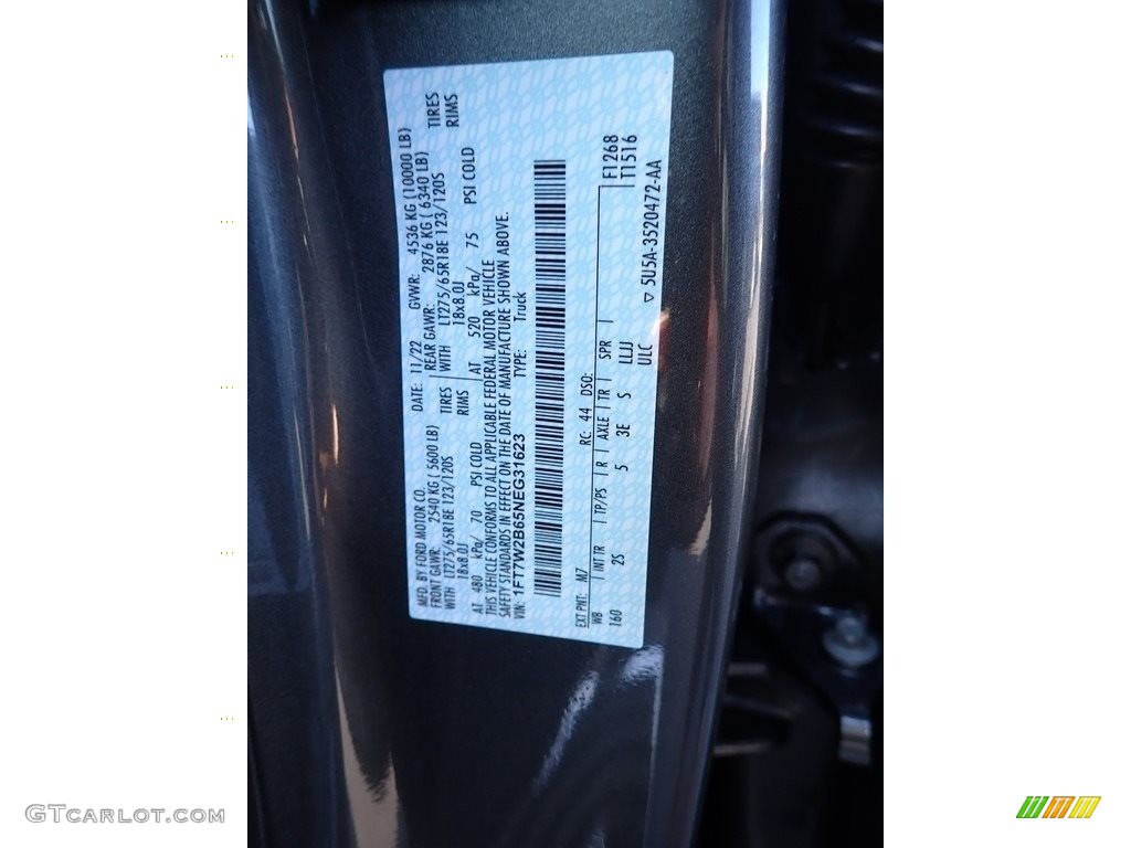 2022 F250 Super Duty XLT Crew Cab 4x4 - Carbonized Gray / Medium Earth Gray photo #20