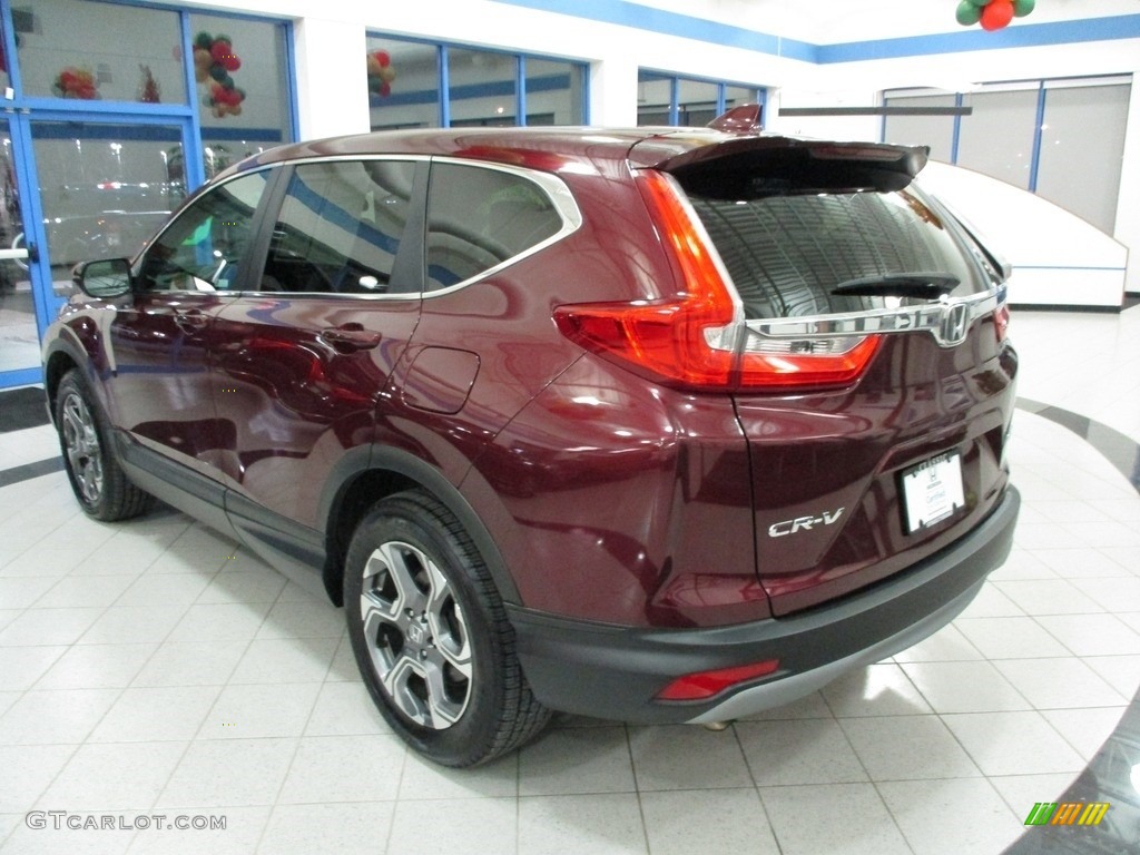 2019 CR-V EX AWD - Basque Red Pearl II / Gray photo #9