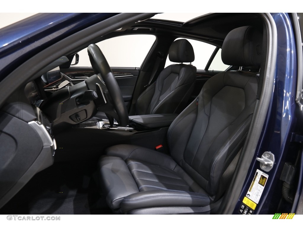 Black Interior 2020 BMW 5 Series 540i xDrive Sedan Photo #145220114