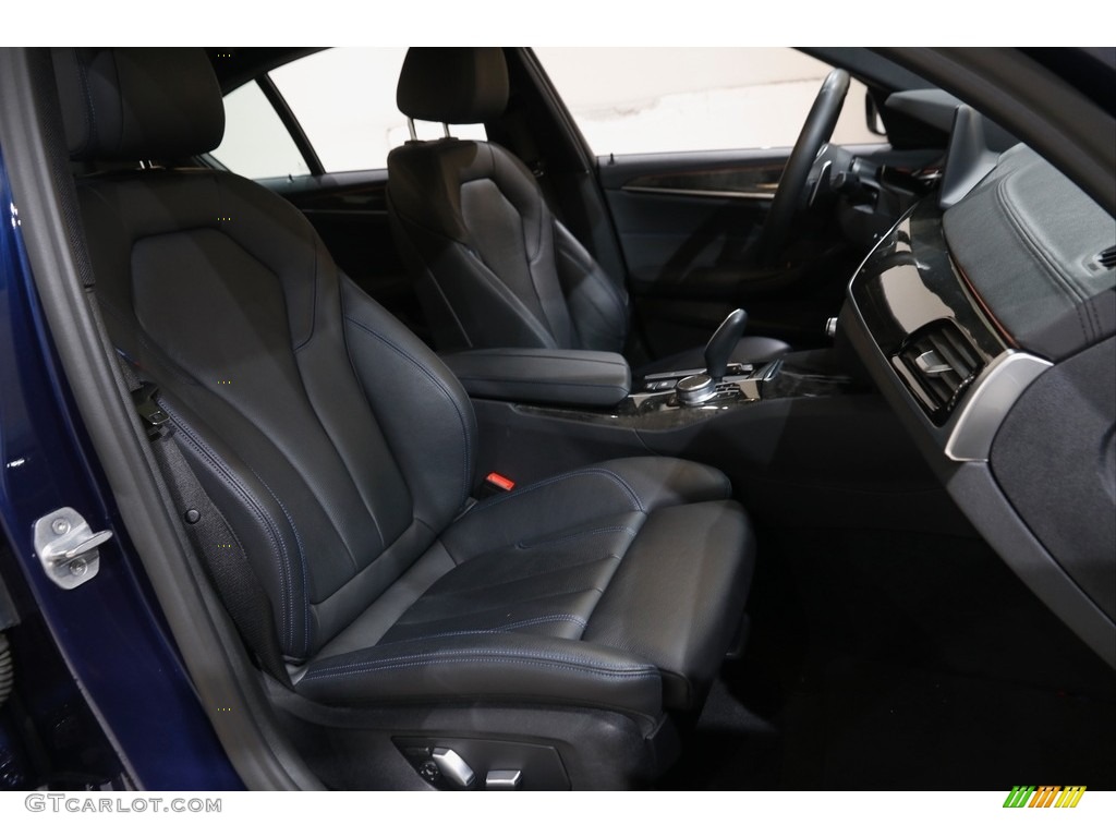 2020 5 Series 540i xDrive Sedan - Mediterranean Blue Metallic / Black photo #18