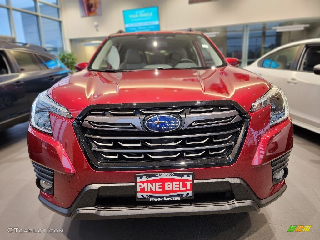 2022 Forester Limited - Crimson Red Pearl / Gray photo #2